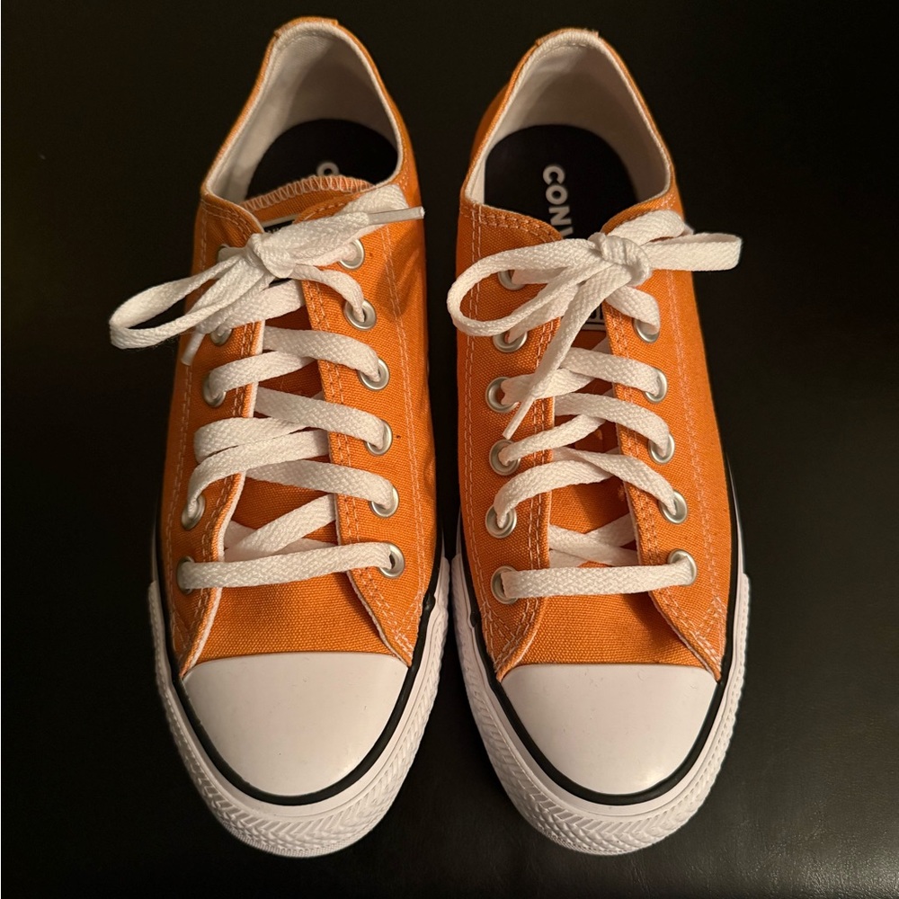 “SOLD” Women Converse Golden Orange All Star Sneakers - Picture 2 of 11